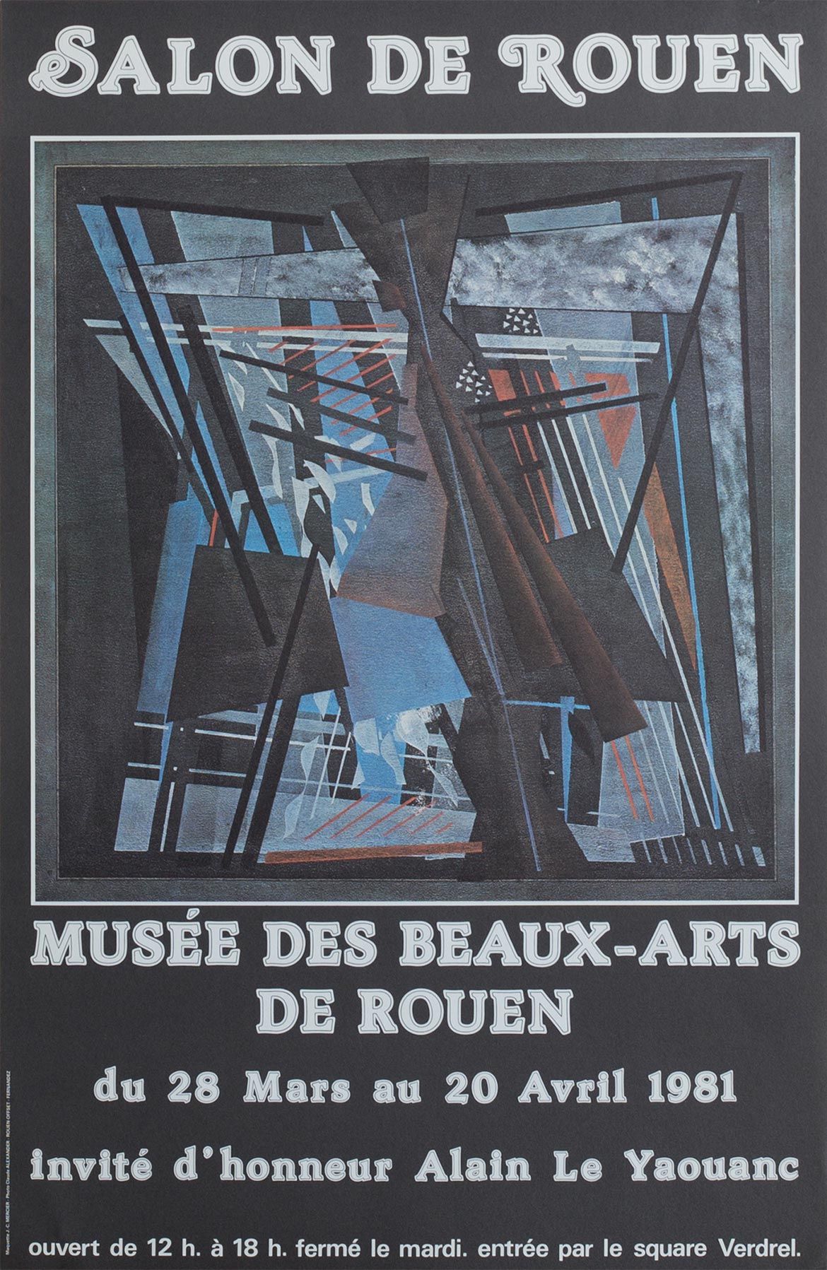 Poster for the Salon de Rouen, 1981