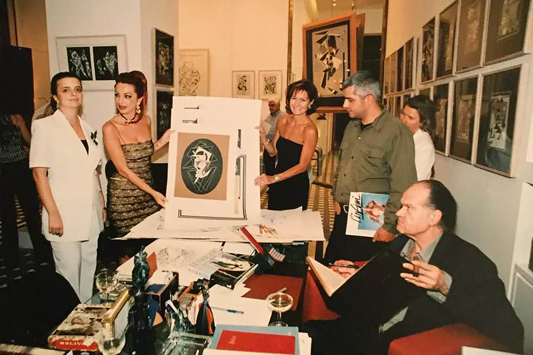 Alain Le Yaouanc with Claude Andraos in Beirut, October 2001
