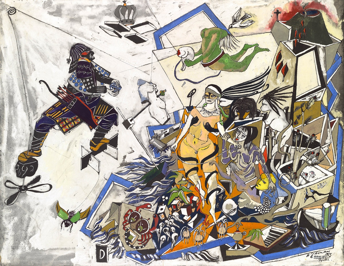 Sans-titre, gouache sur papier, 1965. Sans-titre, gouache sur papier, 1965.