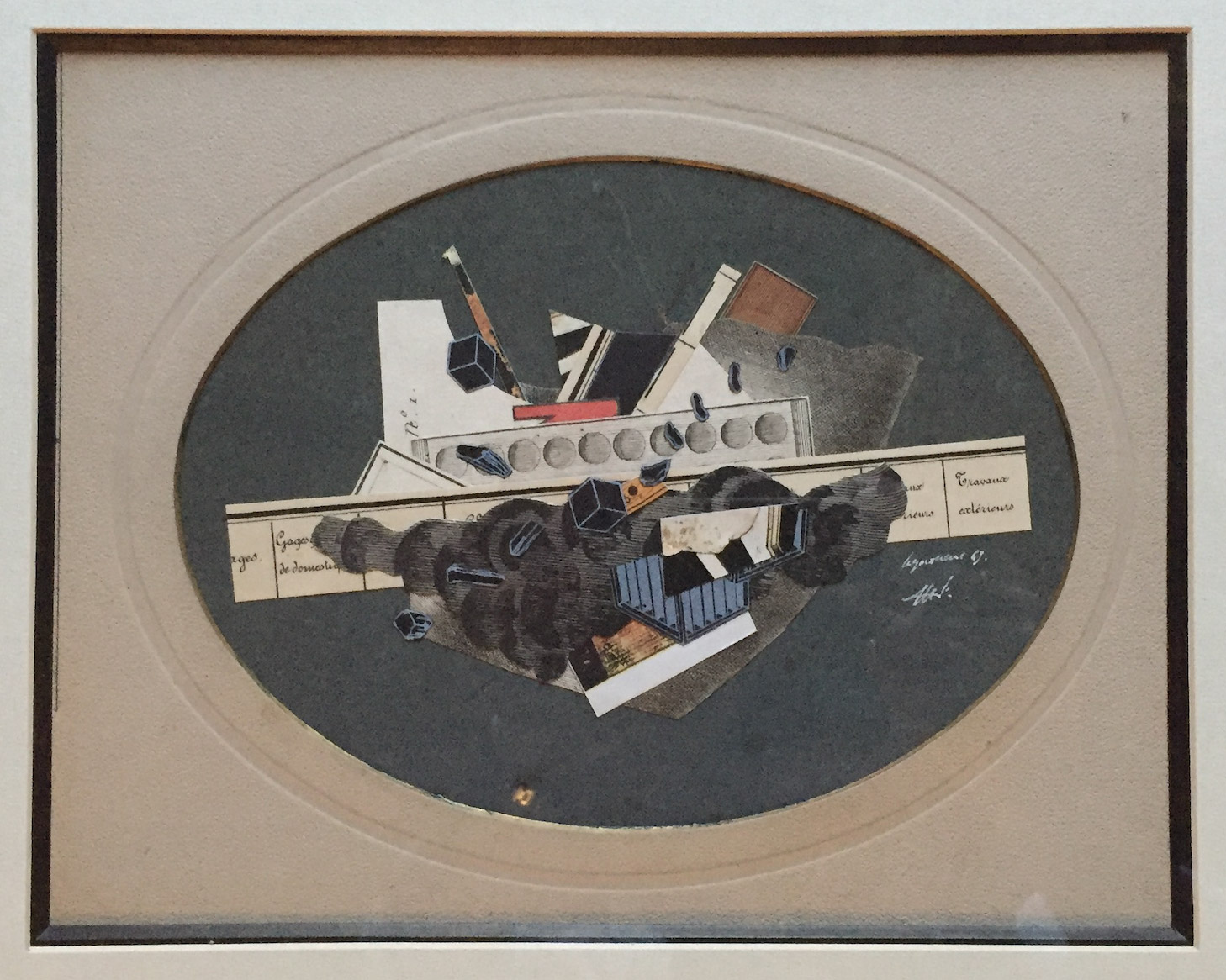 Sans-titre, 1969. Collage, coll. privée, Genève. Photo : Allen Le Yaouanc