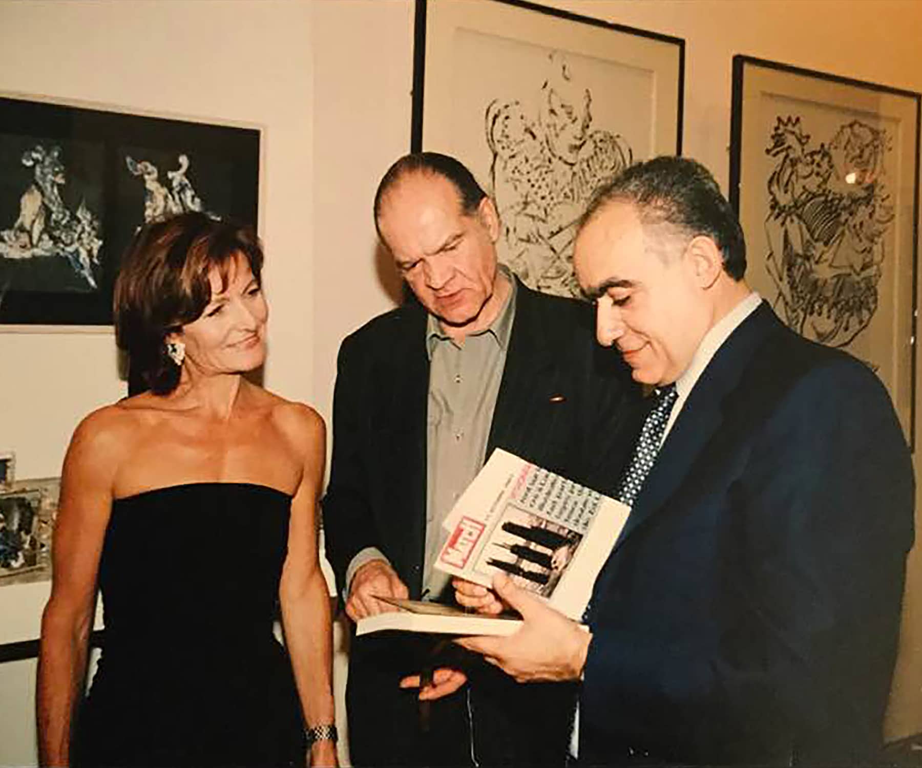 Anne Galand, Alain Le Yaouanc et Ghassan Salamé en 2001 à Beyrouth. Archives Anne Galland