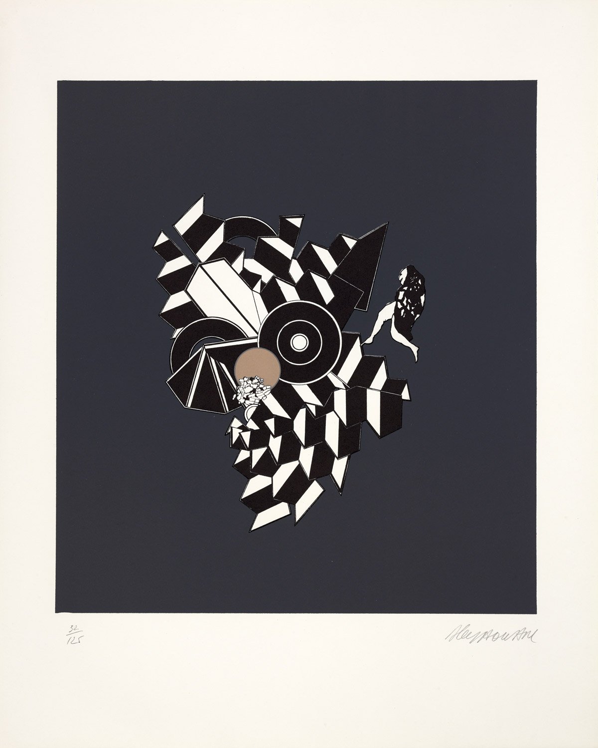 Interférence, lithographie tirée de l'album 1101, Maeght éditeur, 1970 Interférence, lithographie tirée de l'album 1101, Maeght éditeur, 1970