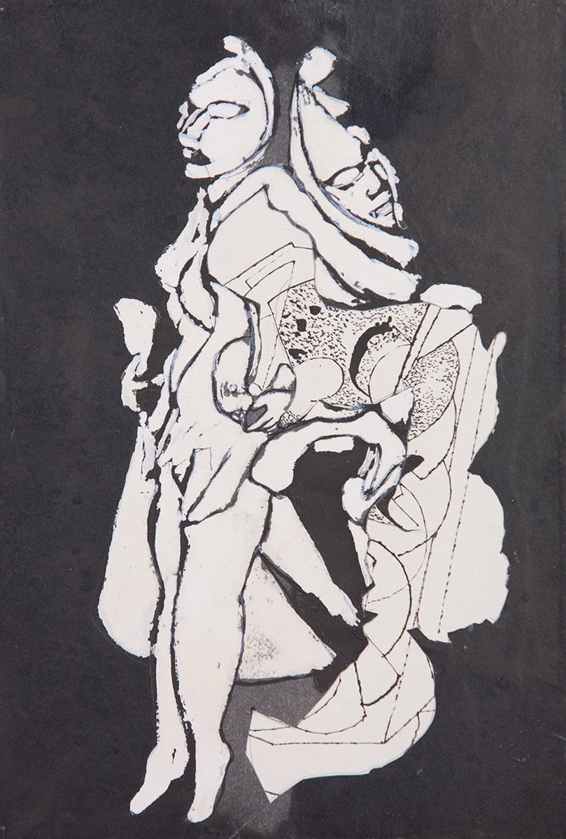 Sans-titre, dessin à l'encre de Chine.Coll. Privée, Paris. Photo: Allen Le Yaouanc