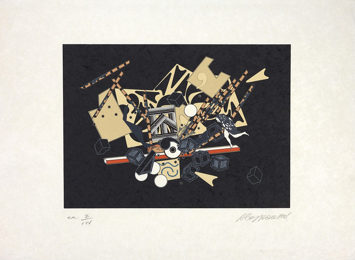 Lithographie sans-titre, galerie Cour Saint-Pierre éditeur, Genève, 1973 Lithographie sans-titre, galerie Cour Saint-Pierre éditeur, Genève, 1973